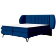 Кровать Selsey Cermone 2, 160x200 см, синяя