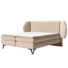 Кровать Selsey Cermone 2, 160x200 см, бежевая цена и информация | Кровати | pigu.lt