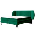 Кровать Selsey Cermone 2, 160x200 см, зеленая
