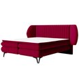 Кровать Selsey Cermone 2, 180x200 см, красная