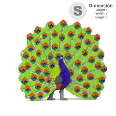 Конструктор Jekca, ST19BD13, Обыкновенный павлин, 4220 шт. цена и информация | Конструкторы и кубики | pigu.lt