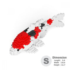 Konstruktorius Jekca ST19FH02, Koi Karpis, 400 d. kaina ir informacija | Konstruktoriai ir kaladėlės | pigu.lt