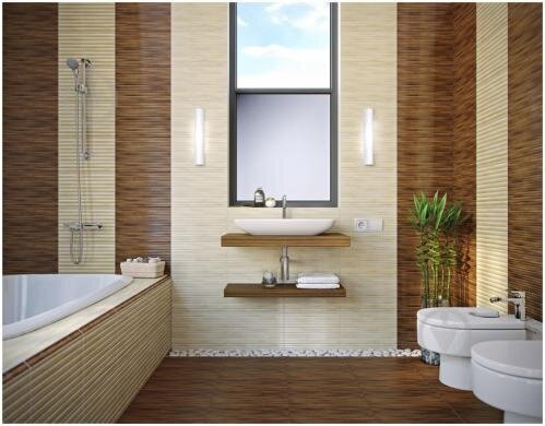 Plytelė Golden tile DEKORATYVINĖ JUOSTELĖ BAMBOO 40X3 /VNT. kaina ir informacija | Plytelės sienoms | pigu.lt