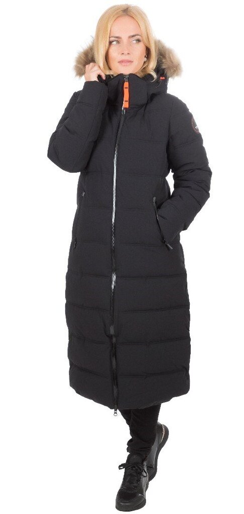 Icepeak moteriškas žieminis paltas BRILON, juodas цена и информация | Paltai moterims | pigu.lt