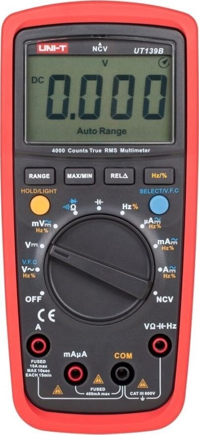 Multimetras UNI-T UT139B kaina ir informacija | Mechaniniai įrankiai | pigu.lt