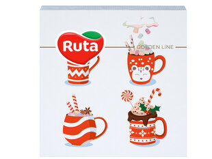 Kalėdinės 2 sluoksnių stalo servetėlės Ruta 33х33 cm Puodeliai, 20 vnt. kaina ir informacija | Staltiesės, servetėlės | pigu.lt