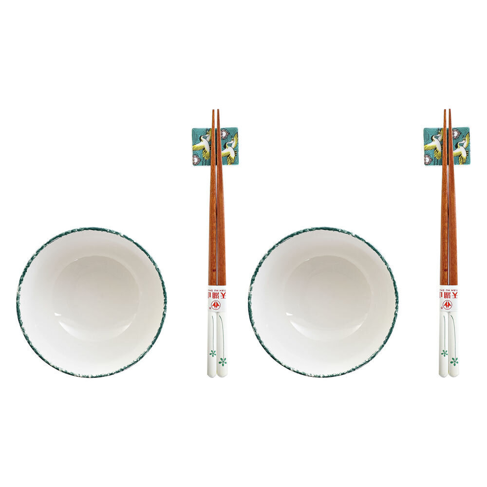 Sushi serviravimo rinkinys DKD Home Decor, 25 x 25 x 6,5 cm kaina ir informacija | Indai, lėkštės, pietų servizai | pigu.lt