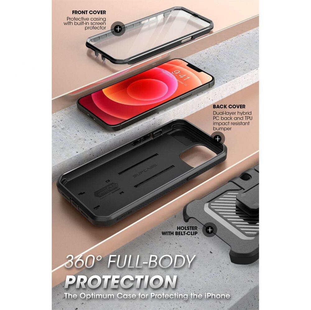 Supcase Unicorn Beetle Pro Apple iPhone 13 Pro Black цена и информация | Telefono dėklai | pigu.lt