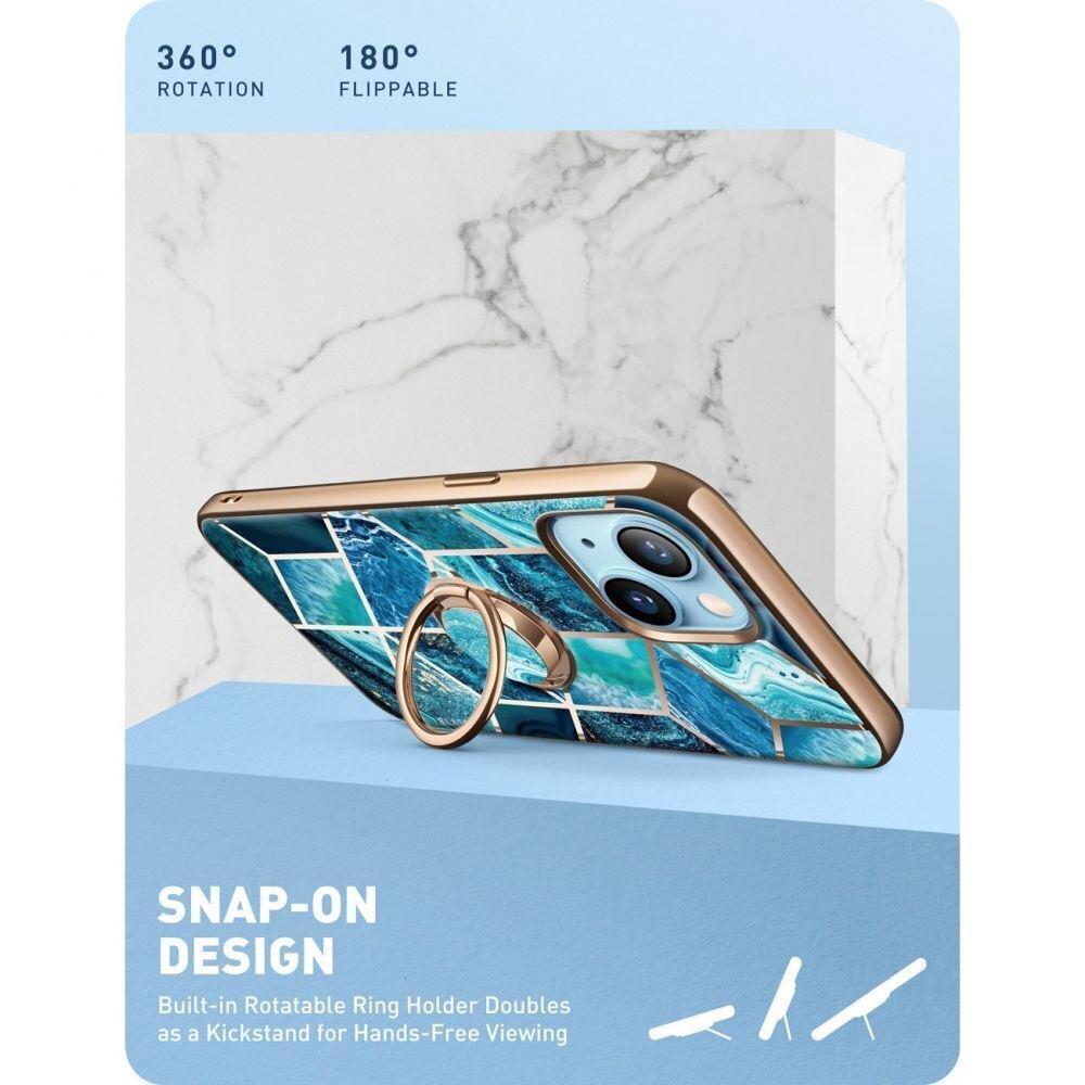 Supcase IBLSN Cosmo Snap, iPhone 13 Ocean Blue цена и информация | Telefono dėklai | pigu.lt