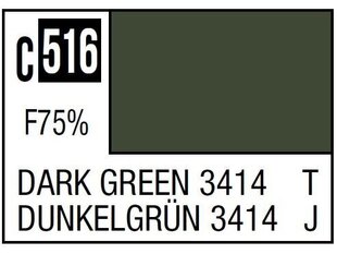 Dažai Mr.Hobby - Mr.Color serijos nitro dažai C-516 tamsiai žalia 3414, 10ml kaina ir informacija | Piešimo, tapybos, lipdymo reikmenys | pigu.lt