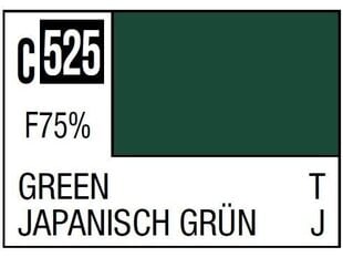 Краска Mr.Hobby - нитрокраска серии Mr.Color С-525 зеленая, 10 мл цена и информация | Принадлежности для рисования, лепки | pigu.lt