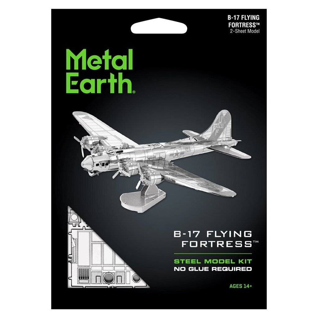 Metalinis 3D konstruktorius Metal Earth B-17 Flying Fortress kaina ir informacija | Konstruktoriai ir kaladėlės | pigu.lt