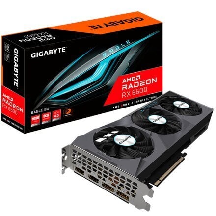 Gigabyte Radeon RX 6600 Eagle 8G kaina ir informacija | Vaizdo plokštės (GPU) | pigu.lt