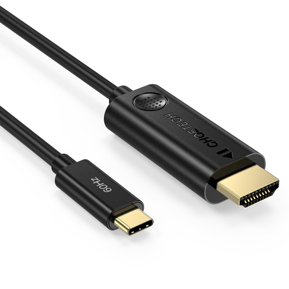 Kabelis Choetech unidirectional adapter cable USB Type C adapter (male) to HDMI 2.0 (male) 4K 60Hz 1.8m (CH0019) kaina ir informacija | Laidai telefonams | pigu.lt