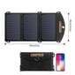 Choetech Foldable Solar Charger 19W 2x USB 2,4A black (SC001) kaina ir informacija | Atsarginiai maitinimo šaltiniai (power bank) | pigu.lt