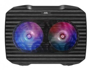 Охлаждающее основание для игрового ноутбука Mars Gaming MNBC0 RGB, чёрное цена и информация | Охлаждающие подставки и другие принадлежности | pigu.lt