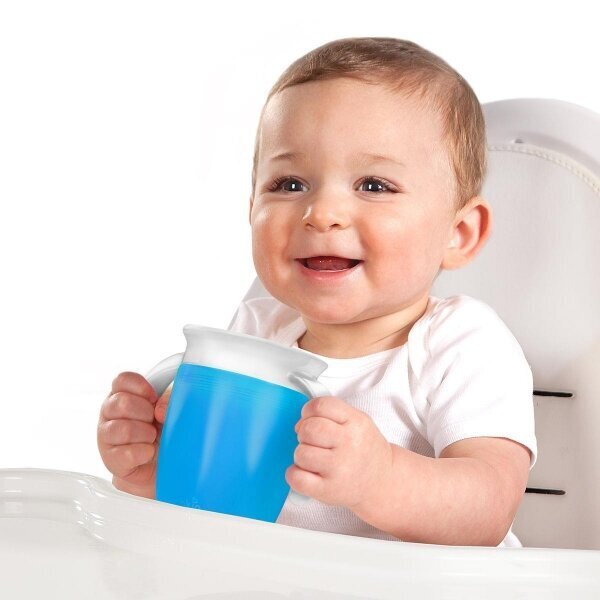 Puodelis Munchkin Miracle, nepralaidus, mėlynas kaina ir informacija | Buteliukai kūdikiams ir jų priedai | pigu.lt