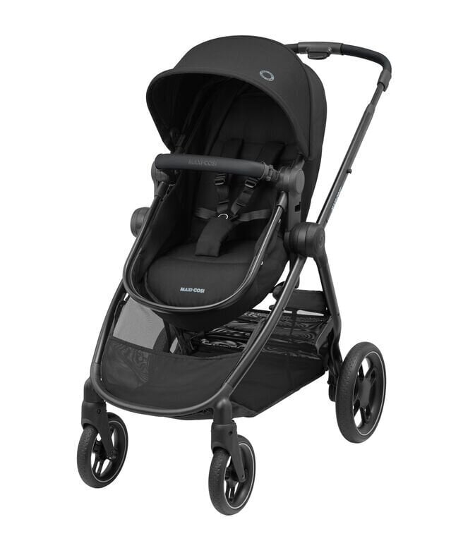 Universalus vežimėlis 2in1 Maxi Cosi Zelia3, Essential Black kaina ir informacija | Vežimėliai | pigu.lt