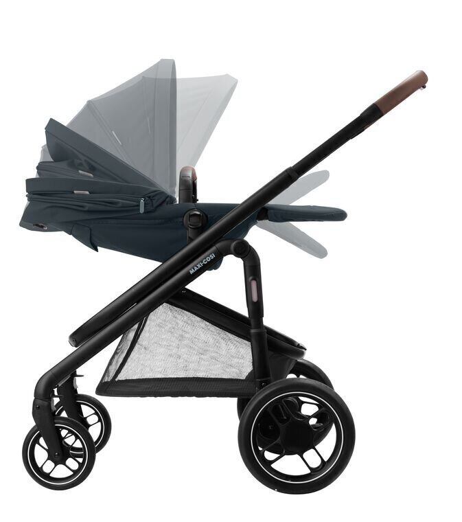 Universalus vežimėlis 2in1 Maxi Cosi Plaza+, Essential Graphite kaina ir informacija | Vežimėliai | pigu.lt