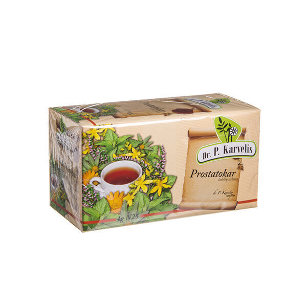 Žolelių arbata Prostatokar Dr. P. Karvelis, 25x1 g kaina ir informacija | Arbatos ir vaistažolės | pigu.lt