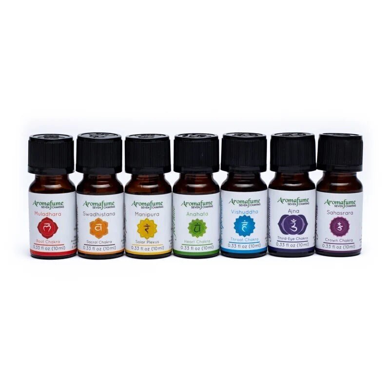 Eterinių aliejų rinkinys Aromafume Chakra Balancing, 7x10 ml kaina ir informacija | Eteriniai, kosmetiniai aliejai, hidrolatai | pigu.lt