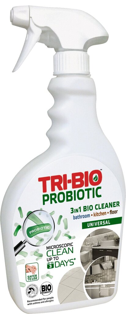 TRI-BIO Probiotinis bioproduktas 3in1, virtuvei, voniai ir grindims paviršių ir riebalų valiklis, sensitive 420ml kaina ir informacija | Valikliai | pigu.lt