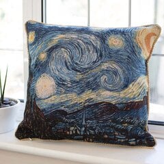 Dekoratyvinis pagalvėlės užvalkalas Signare Van Gogh Starry Night kaina ir informacija | Dekoratyvinės pagalvėlės ir užvalkalai | pigu.lt
