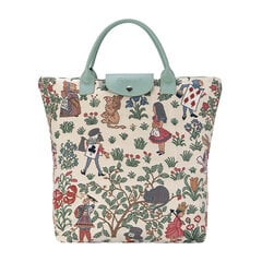 Женская складная сумка для покупок Signare Alice In Wonderland цена и информация | Сумки для покупок | pigu.lt