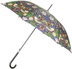 Зонтик Signare Stick Strawberry Thief Blue цена и информация | Женские зонты | pigu.lt