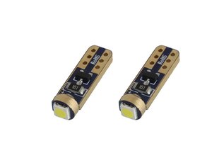 LED lemputės Standard T5 1xSMD 3030 12V Didelės galios 2vnt. kaina ir informacija | Automobilių lemputės | pigu.lt