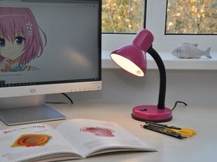 Настольная лампа G.LUX GD-2028 розовая цена и информация | Настольные светильники | pigu.lt