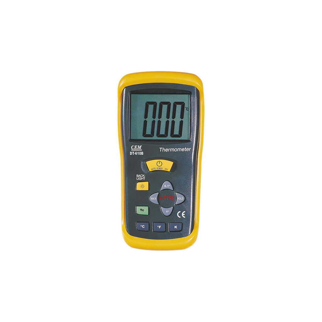 Skaitmeninis termometras CEM DT-610B kaina ir informacija | Drėgmės, temperatūros, pH, ORP matuokliai | pigu.lt
