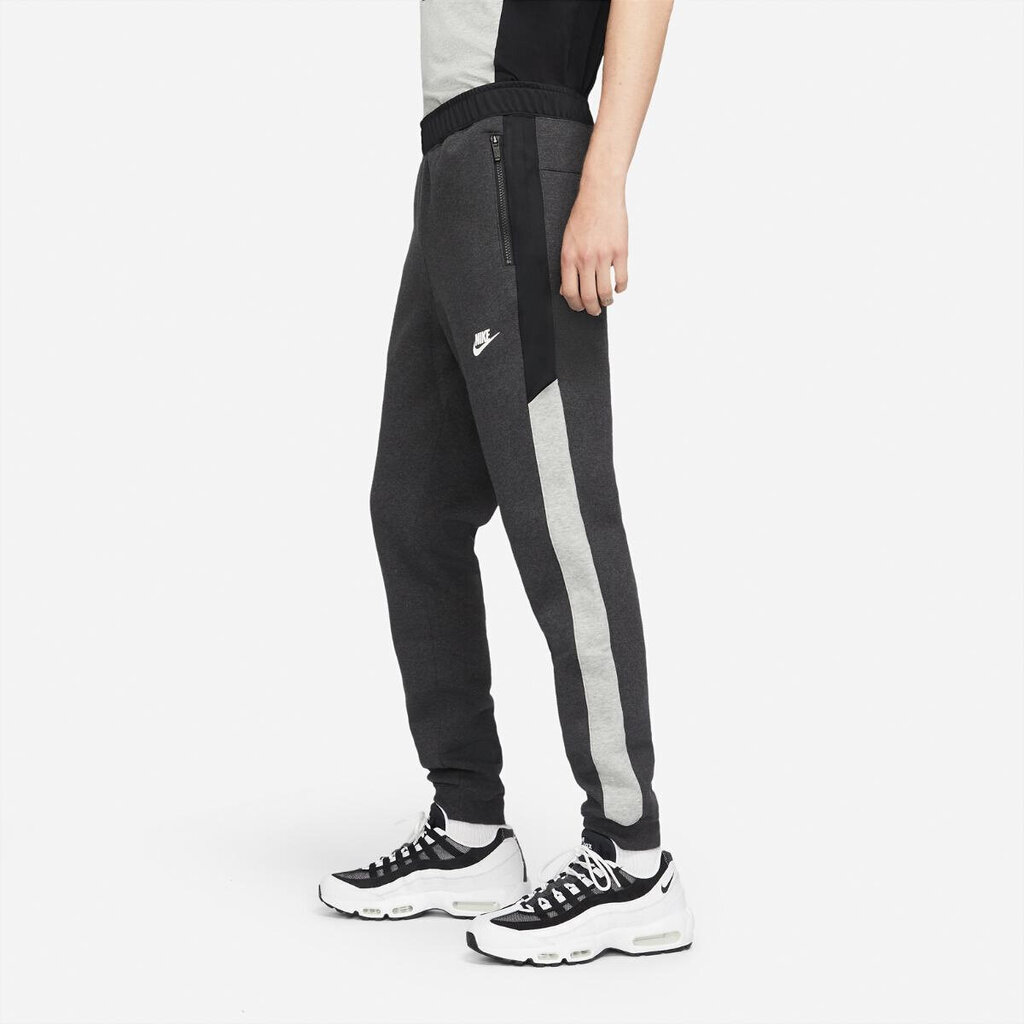 Kelnės vyrams Nike Nsw Hybrid Flc Jogger Grey DJ5074 032/L цена и информация | Kelnės berniukams | pigu.lt