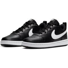 Sportiniai batai berniukams Nike Court Borough Low 2 Black BQ5448 kaina ir informacija | Sportiniai batai vaikams | pigu.lt