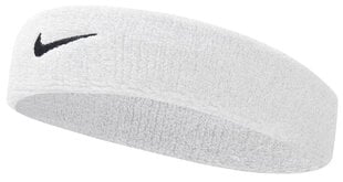 Повязка Nike Swoosh Headband NNN07 101, белая цена и информация | Nike Мужские аксессуары | pigu.lt