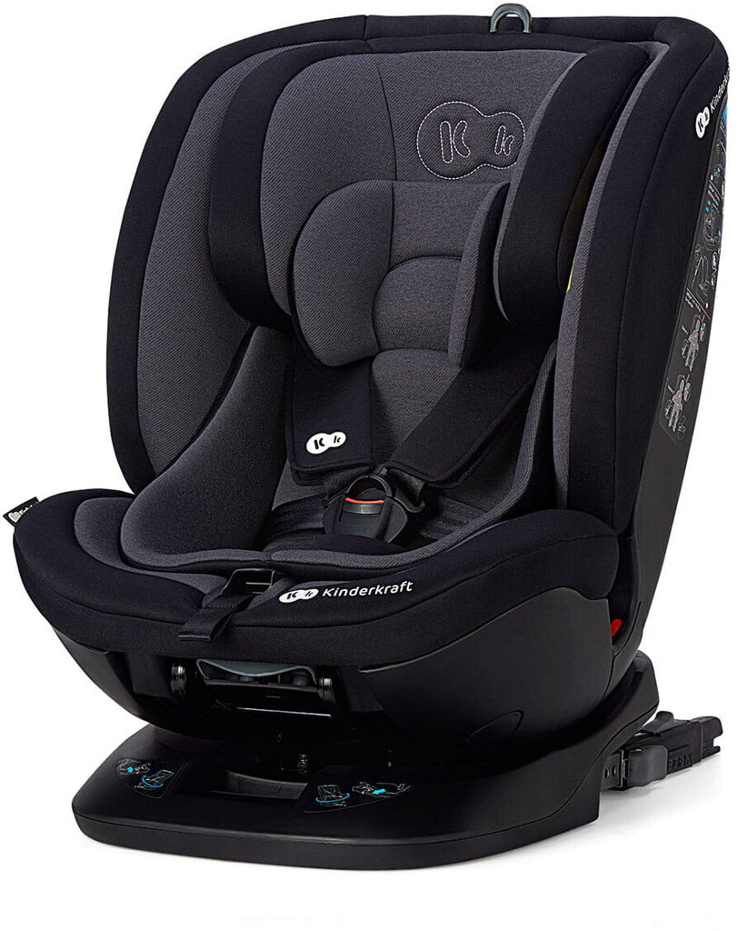 Automobilinė kėdutė Kinderkraft Xpedition, 0-36 kg ISOFIX, black kaina ir informacija | Autokėdutės | pigu.lt