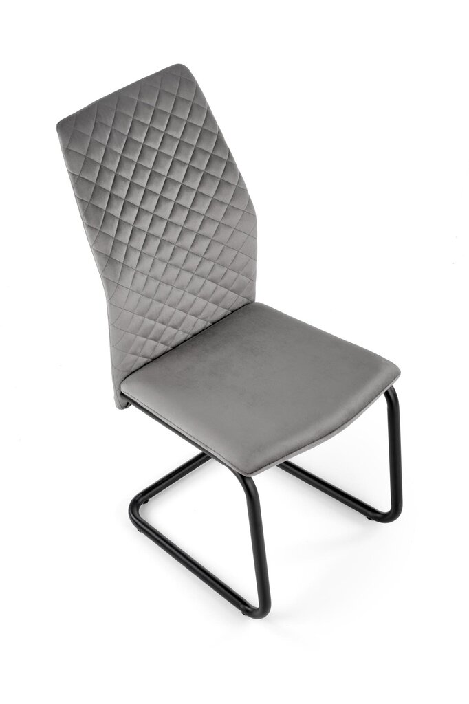 4-ų kėdžių komplektas Halmar K444, pilkas kaina ir informacija | Virtuvės ir valgomojo kėdės | pigu.lt
