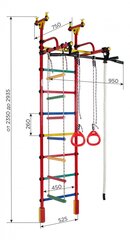 Sporto kompleksas (gimnastikos sienelė) Žirafa 235-293x52,5cm balta/salotinė kaina ir informacija | Gimnastikos sienelės | pigu.lt