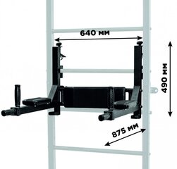 Gimnastikos sienelė HERO 3in1 241x68,5cm, balta/juoda цена и информация | Шведские стенки | pigu.lt