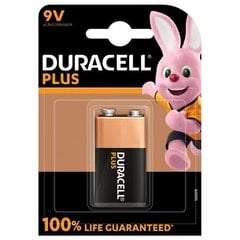 Duracell Plus Alkaline 9V elementas kaina ir informacija | Elementai | pigu.lt