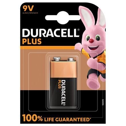 Duracell Plus Alkaline 9V elementas kaina ir informacija | Elementai | pigu.lt