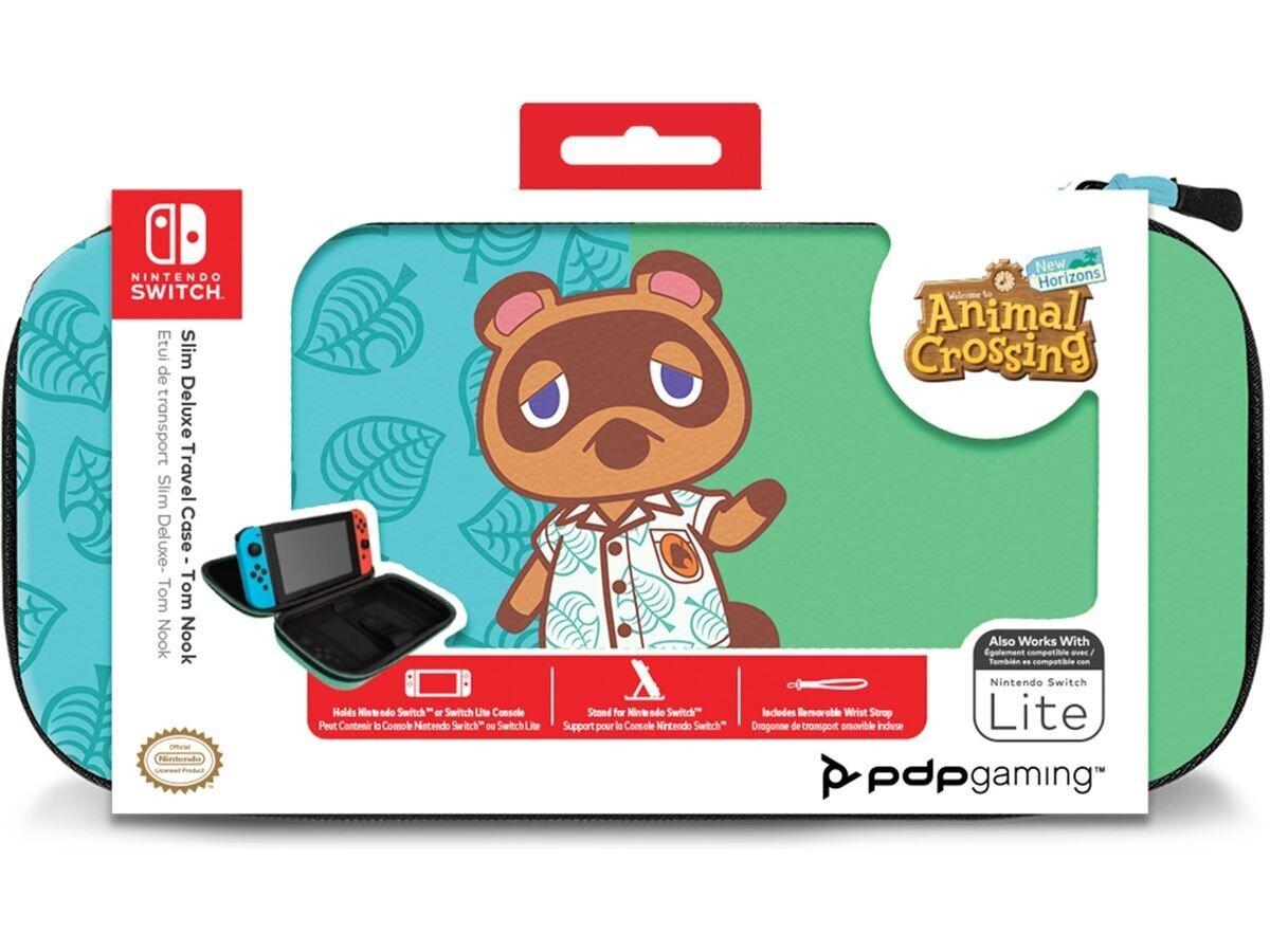 PDP Nintendo Switch Animal Crossing Slim Travel Deluxe case цена и информация | Žaidimų kompiuterių priedai | pigu.lt