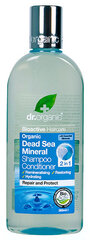 Šampūnas ir kondicionierius Dr. Organic Dead Sea Mineral, 265 ml kaina ir informacija | Šampūnai | pigu.lt