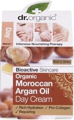 Dieninis veido kremas Dr. Organic Moroccan Argan Oil, 50 ml kaina ir informacija | Dr. Organic Kvepalai, kosmetika | pigu.lt