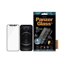 PanzerGlass skirtas iPhone 12/12 Pro CamSlider Case Friendly AntiBacterial black / black kaina ir informacija | Apsauginės plėvelės telefonams | pigu.lt