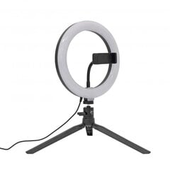 Кольцевой светодиодный светильник White Shark Moonlight RL-08, 20 см цена и информация | Осветительное оборудование для фотосъемки | pigu.lt