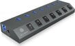 Icy Box IB-HUB1701-C3 kaina ir informacija | Adapteriai, USB šakotuvai | pigu.lt