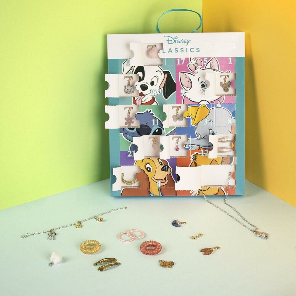 Kalėdinis kalendorius Disney Multikompozicija 25 x 30 x 2,4 cm kaina ir informacija | Kalėdinės dekoracijos | pigu.lt