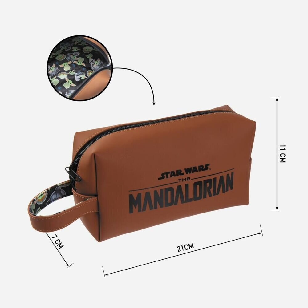 Kelionių reikmenų dėžutė The Mandalorian Brown kaina ir informacija | Kosmetinės, veidrodėliai | pigu.lt