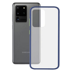 Mobiliojo telefono dėklas Samsung Galaxy S20 Ultra KSIX Duo Soft: Spalva - Mėlyna kaina ir informacija | Telefono dėklai | pigu.lt